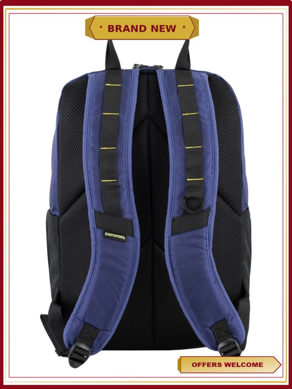 Expandable Recycled Backpack with Bungee, Padded Straps, 19 Inch - Picture 2 of 8